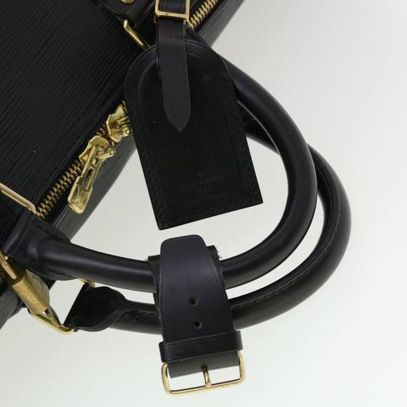 LOUIS VUITTON Epi Keepall 50 Boston Bag Noir M42962 LV Auth 40724 - Picture 7 of 16